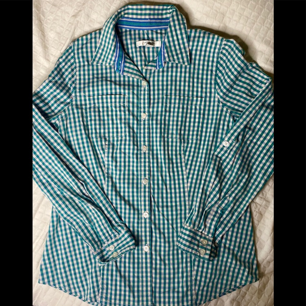 ⚜️Liz Claiborne Gingham Top